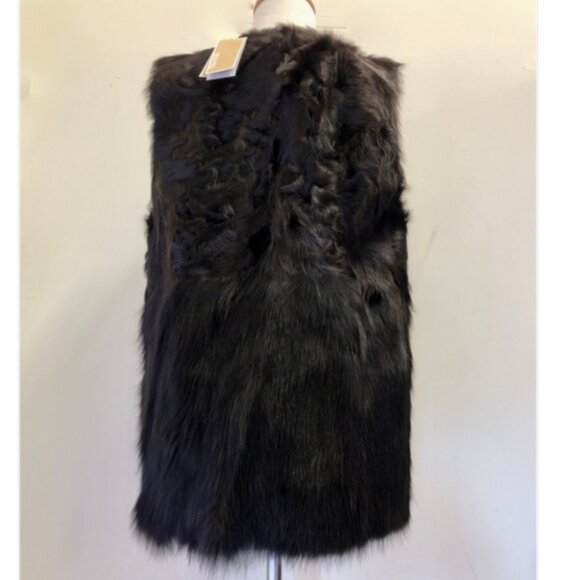 Michael Michael Kors Brown Lamb & Fox Fur Vest